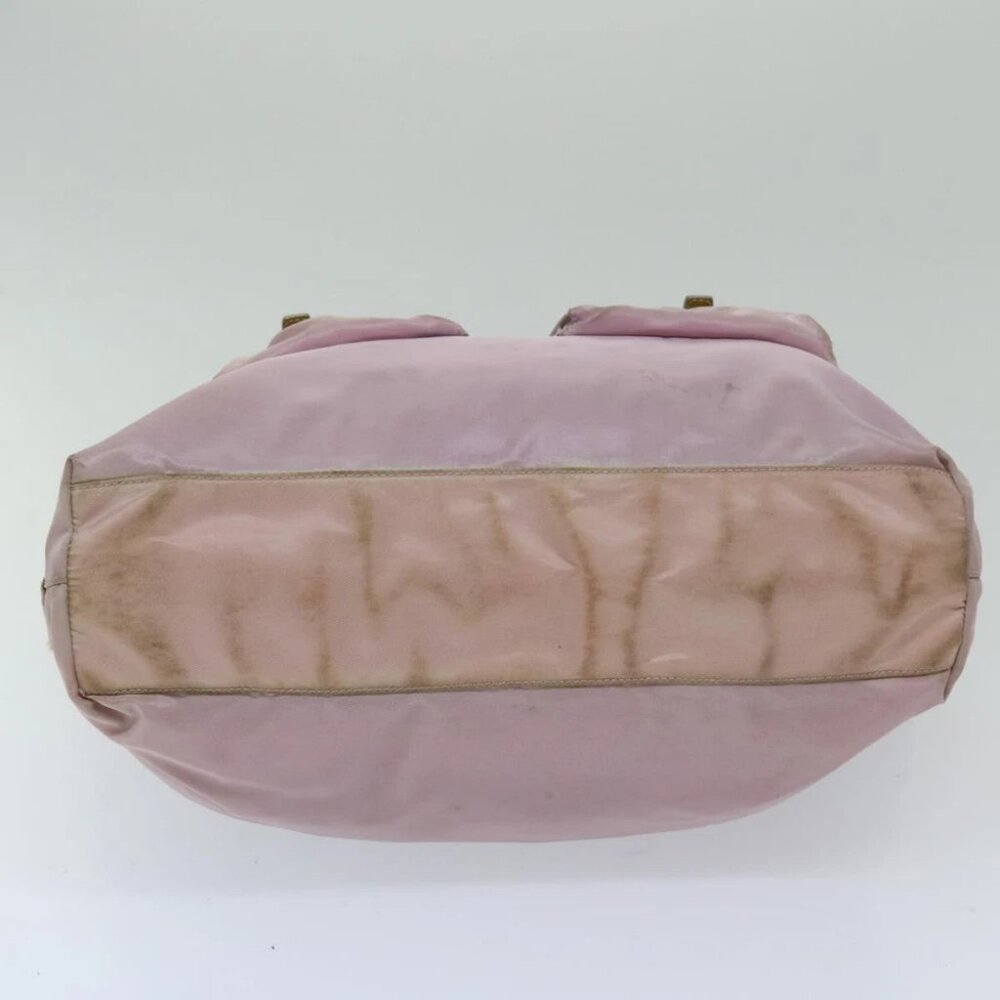 PRADA Tote Bag Nylon Pink Auth 69661 - Picture 6 of 16